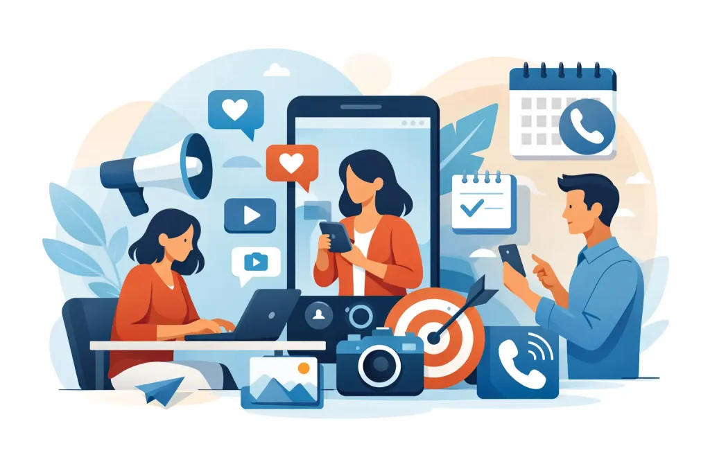 Social Media Content Creation That Books Calls